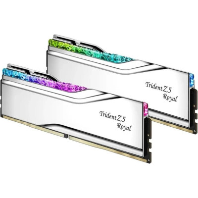 G.Skill 32 GB (2x16GB) DDR5 6400 MHz Trident Z5 Royal Silver (F5-6400J3039G16GX2-TR5S) 