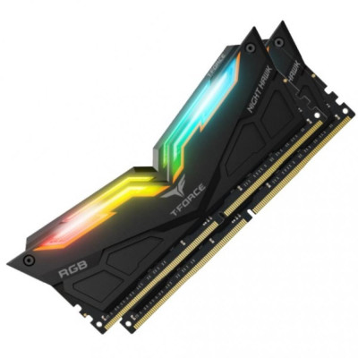 TEAM 32 GB (2x16GB) DDR4 3200 MHz T-Force Night Hawk RGB Black (TF1D432G3200HC16CDC01)