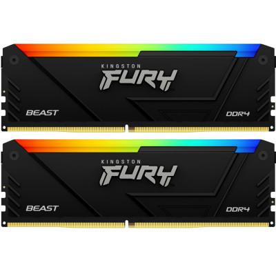Kingston FURY 32 GB (2x16 GB) DDR4 3733 MHz Beast RGB (KF437C19BB12AK2/32)
