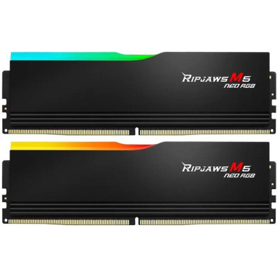 G.Skill 32 GB (2x16GB) DDR5 6400 MHz Ripjaws M5 Neo RGB Black (F5-6400J3240G16GX2-RM5NRK)