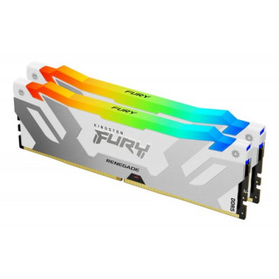 Kingston FURY 64 GB (2x32GB) DDR5 6000 MHz Renegade RGB White/Silver (KF560C32RWAK2-64)