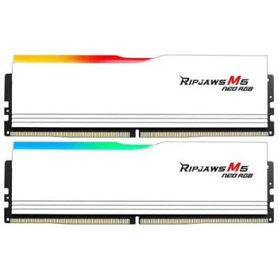 G.Skill 32 GB (2x16GB) DDR5 6400 MHz Ripjaws M5 Neo RGB White (F5-6400J3240G16GX2-RM5NRW)