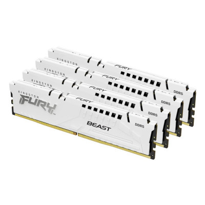 Kingston DDR5 128GB (4x32GB) 5200Mhz FURY Beast White (KF552C40BWK4-128)