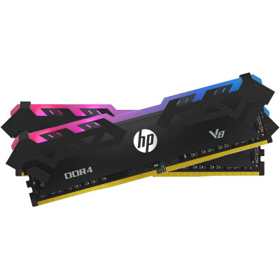 HP V8 RGB 16GB (2 x 8GB) DDR4 3200MHz U-DIMM Black (8MG02AA)