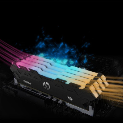 HP V8 RGB 16GB (2 x 8GB) DDR4 3200MHz U-DIMM Black (8MG02AA)