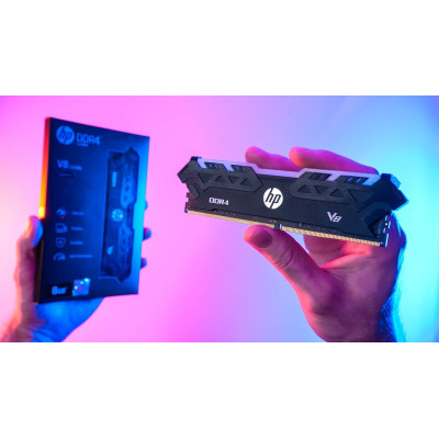 HP V8 RGB 16GB (2 x 8GB) DDR4 3200MHz U-DIMM Black (8MG02AA)