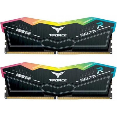 TEAM 32 GB (2x16GB) DDR5 6400 MHz T-Force Delta RGB Black (FF3D532G6400HC40BDC01)