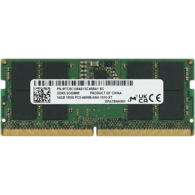 Micron 16 GB SO-DIMM DDR5 4800 MHz (MTC8C1084S1SC48BA1)