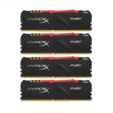 Kingston DDR4 3000 64GB KIT (16GBx4) HyperX Fury Black (HX430C15FB3K4/64)