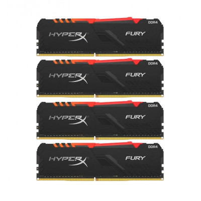 Kingston DDR4 3000 64GB KIT (16GBx4) HyperX Fury Black (HX430C15FB3K4/64)