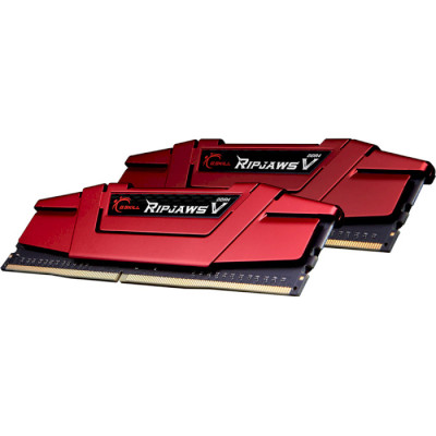 G.Skill 16GB (2x 8GB) DDR4 2666MHz CL19 Ripjaws V Red (F4-2666C19D-16GVR)