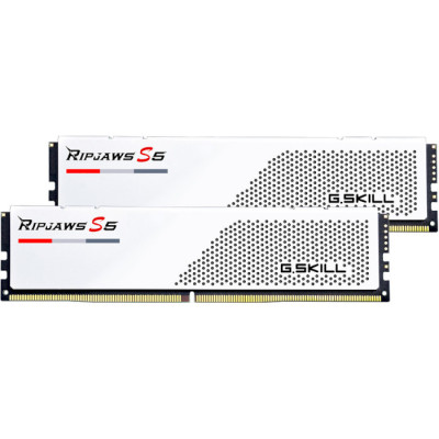G.Skill DDR5 32GB (2x16GB) 6000Mhz Ripjaws S5 White (F5-6000J3238F16GX2-RS5W)