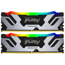 Kingston FURY 32 GB (2x16GB) DDR5 6400 MHz Renegade Silver RGB (KF564C32RSAK2-32)