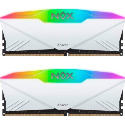 Apacer 16 GB (2x8GB) DDR4 3200 MHz NOX RGB White (AH4U16G32C28YNWAA-2)