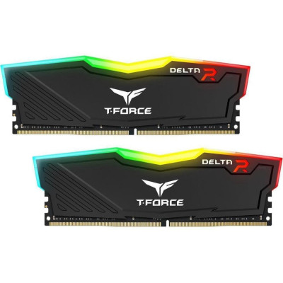 TEAM 32 GB (2x16GB) DDR4 3200 MHz Delta RGB Black (TF3D432G3200HC16FDC01)