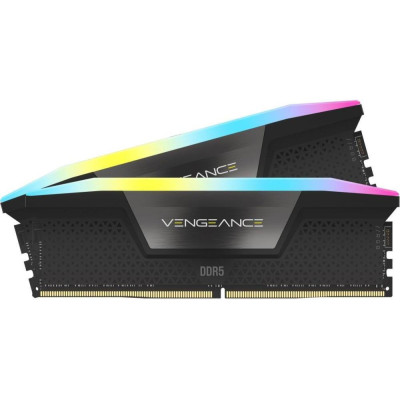 Corsair 32 GB (2x16GB) DDR5 6000 MHz Vengeance RGB Black (CMH32GX5M2B6000C38)