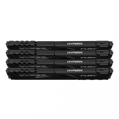 HyperX (Kingston FURY) 128 GB (4x32GB) DDR4 3200 MHz Fury Black (HX432C16FB3K4/128)