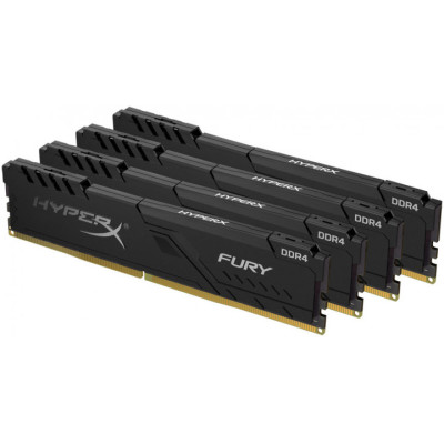 Kingston DDR4 2400 64GB KIT (16GBx4) HyperX Fury Black (HX424C15FB4K4/64)