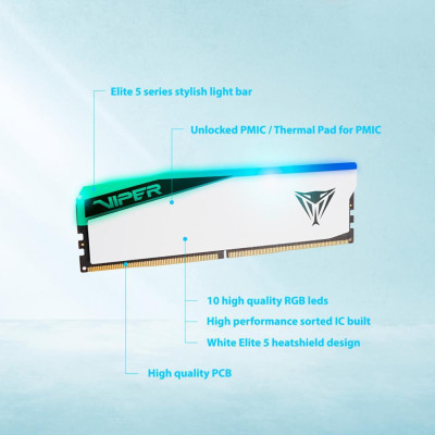 PATRIOT 32 GB (2x16GB) DDR5 7000 Viper Elite 5 RGB (PVER532G70C32KW)