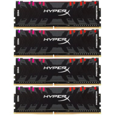 HyperX 128 GB (4x32GB) DDR4 3600 MHz Predator Black (HX436C18PB3K4/128)