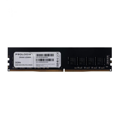 Prologix 16 GB DDR4 3200 MHz (PRO16GB3200D4)