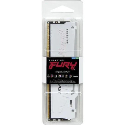 Kingston FURY 16 GB DDR5 6000 MHz Beast RGB White (KF560C36BWE2A-16)
