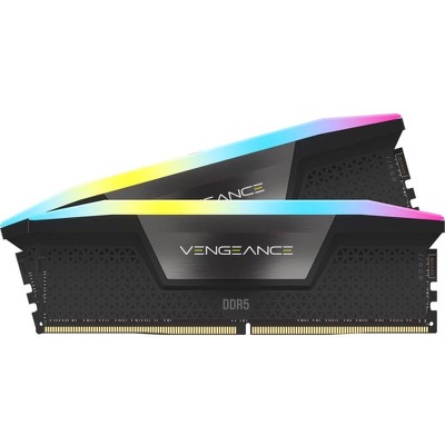 Corsair 64 GB (2x32GB) DDR5 6000 MHz Vengeance RGB (CMH64GX5M2B6000C40)