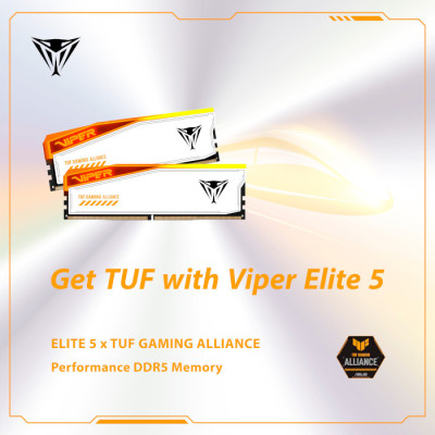 PATRIOT 48 GB (2x24GB) DDR5 6000 MHz Viper Elite 5 RGB TUF Gaming Alliance (PVER548G60C36KT)