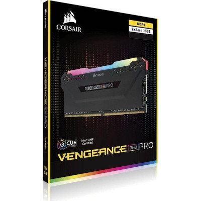 Corsair 16 GB (2x8GB) DDR4 3600 MHz Vengeance RGB Pro Black (CMW16GX4M2C3600C18)