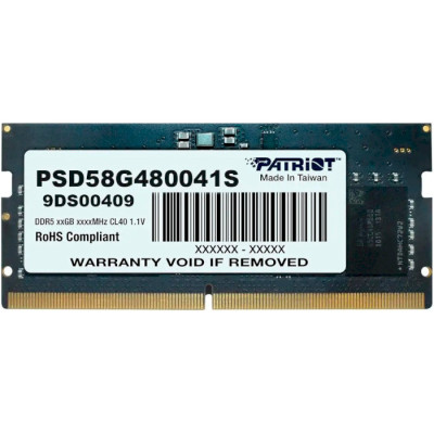 PATRIOT 8 GB SO-DIMM DDR5 4800 MHz (PSD58G480041S)
