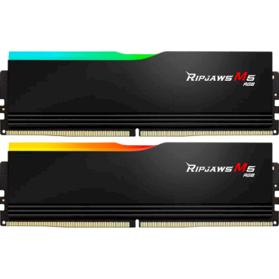 G.Skill 64 GB (2x32GB) DDR5 5200 MHz Ripjaws M5 RGB Black (F5-5200J4040A32GX2-RM5RK)