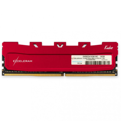 Exceleram 16 GB DDR4 3600 MHz Red Kudos (EKRED4163618C)