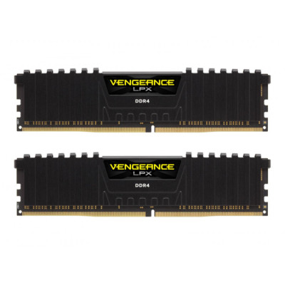 Corsair 16 GB (2x8GB) DDR4 2400 MHz Vengeance LPX Black (CMK16GX4M2A2400C16)