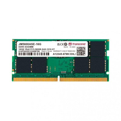Transcend 16 GB SO-DIMM DDR5 5600 MHz JetRam (JM5600ASE-16G)