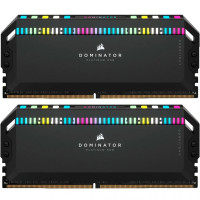 Corsair 32 GB (2x16GB) DDR5 6000 MHz Dominator Platinum RGB Black (CMT32GX5M2B6000C30)
