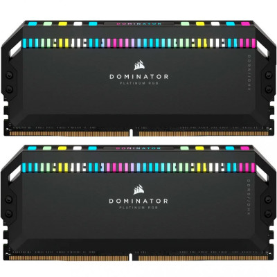 Corsair 32 GB (2x16GB) DDR5 6000 MHz Dominator Platinum RGB Black (CMT32GX5M2B6000C30)