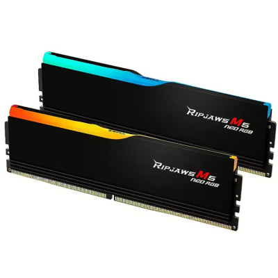 G.Skill DDR5 64GB (2x32GB) 6000Mhz Ripjaws M5 Neo RGB Black (F5-6000J3238G32GX2-RM5NRK)