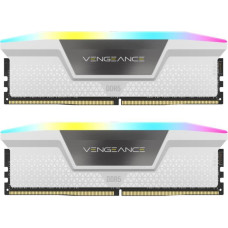 Corsair 64 GB (2x32GB) DDR5 6000 MHz Vengeance RGB AMD EXPO White (CMH64GX5M2B6000Z30W)
