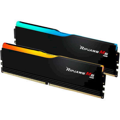 G.Skill 32 GB (2x16GB) DDR5 6400 MHz Ripjaws M5 RGB Black (F5-6400J3239G16GX2-RM5RK)