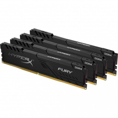 HyperX 16 GB (4x4GB) DDR4 2666 MHz Fury black (HX426C16FB3K4/16)