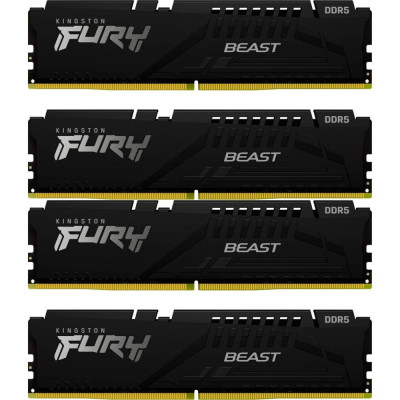 Kingston Fury DDR5 128GB 4x32GB 5200MHz Beast Black (KF552C40BBK4-128)