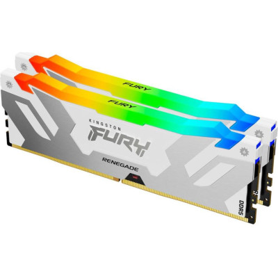 Kingston FURY 48 GB (2x24GB) DDR5 8000 MHz Renegade Silver/White RGB (KF580C38RWAK2-48)
