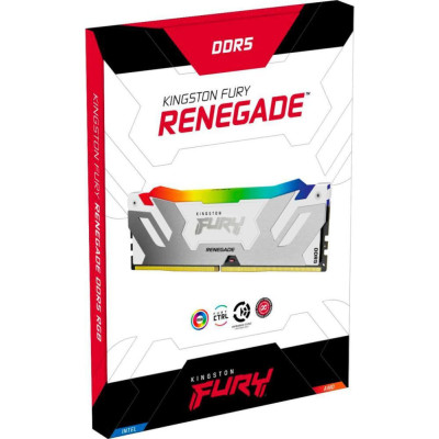 Kingston FURY 48 GB (2x24GB) DDR5 8000 MHz Renegade Silver/White RGB (KF580C38RWAK2-48)