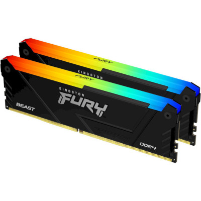 Kingston FURY 32 GB (2x16GB) DDR4 2666 MHz FURY Beast RGB (KF426C16BB12AK2/32)