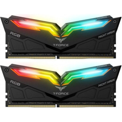 TEAM 16 GB (2x8GB) DDR4 3000 MHz T-Force Night Hawk RGB Black (TF1D416G3000HC16CDC01)