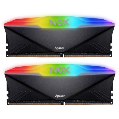 Apacer 32 GB 2x16GB DDR4 3600 MHz NOX RGB Black (AH4U32G36C25YNBAA-2)