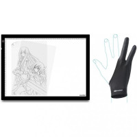 LED планшет Huion A3 + перчатка
