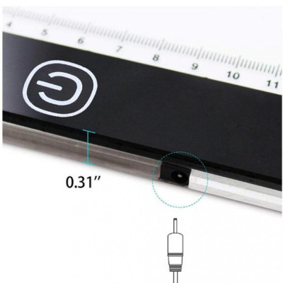 LED планшет Huion A3 + перчатка