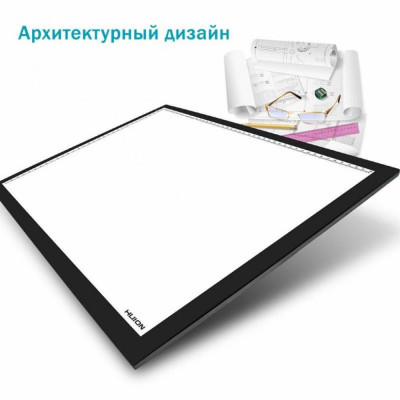 LED планшет Huion A3 + перчатка