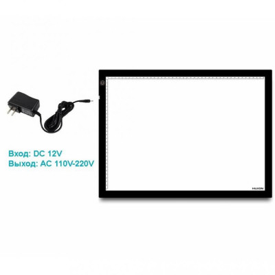 LED планшет Huion A3 + перчатка